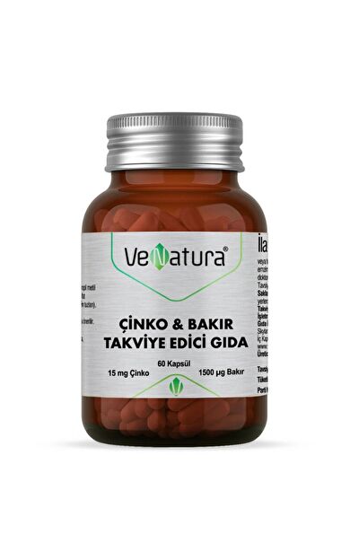 Venatura Çinko & Bakır 60 Kapsül