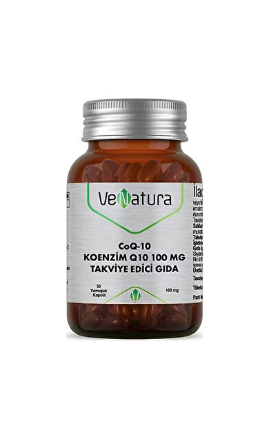 Venatura CoQ-10 Koenzim Q10 100 mg Takviye Edici Gıda 30 Kapsül