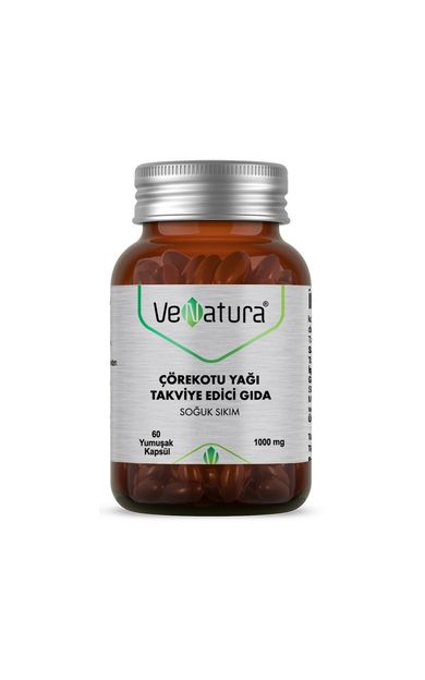 VeNatura Çörekotu Yağı Soğuk Sıkım 60 Yumuşak Kapsül