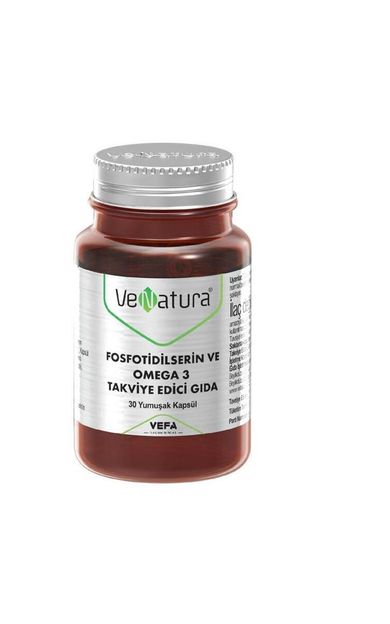 Venatura Fosfotidilserin ve Omega 3 İçeren Takviye Edici Gıda 30 Kapsül