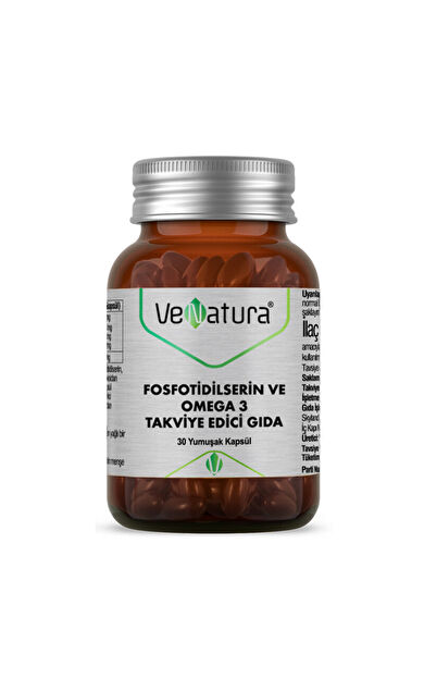 VeNatura Fosfotidilserin ve Omega 3 Takviye Edici Gıda 30 Yumuşak Kapsül