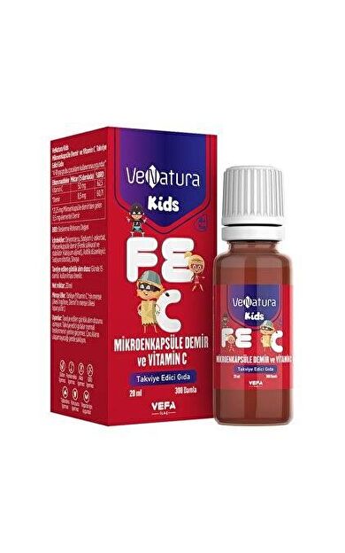 Venatura Kids Mikroenkapsüle Demir ve Vitamin C 20 ml