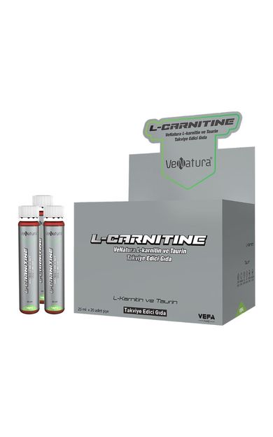 Venatura L-Carnitine ve Taurin içeren 25ml lik 20 Şişe