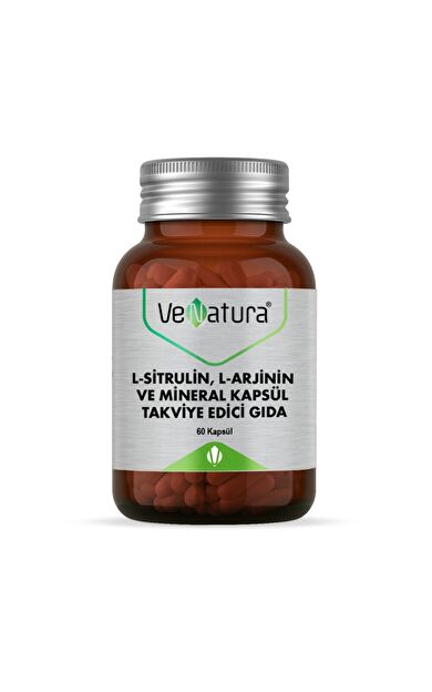 VeNatura L-Sitrulin, L-Arjinin ve Mineral 60 Kapsül