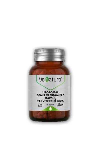 Venatura Lipozomal Demir ve Vitamin C 60 Kapsül
