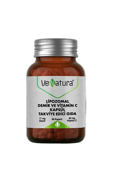 VENATURA Lipozomal Demir ve Vitamin C Kapsül Takviye Edici Gıda