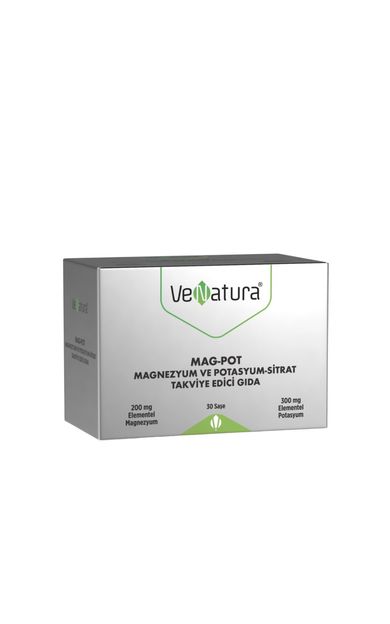 Venatura MAG-POT Magnezyum ve Potasyum Sitrat 30 Saşe