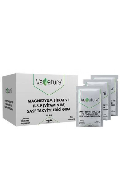 Venatura Magnezyum Sitrat P5P 60 Saşe