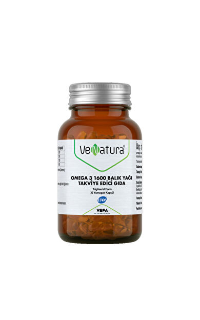 VeNatura Omega 3 1600 Balık Yağı 30 Yumuşak Kapsül