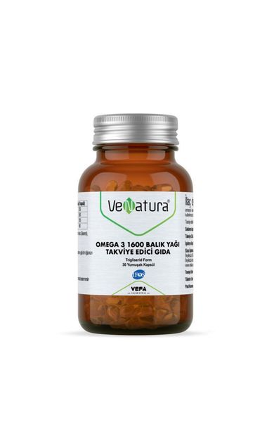 Venatura Omega 3 Balık Yağı 1600mg 30 Kapsül