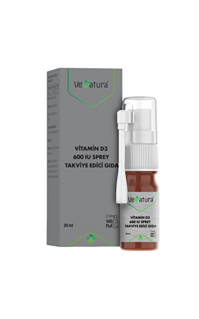 VENATURA Vitamin D3 600 IU Sprey Takviye Edici Gıda 20 ml