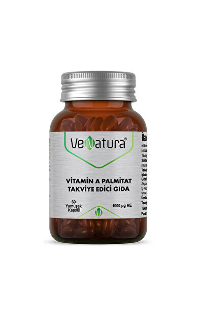 VeNatura Vitamin A Palmitat Takviye Edici Gıda 60 Yumuşak Kapsül