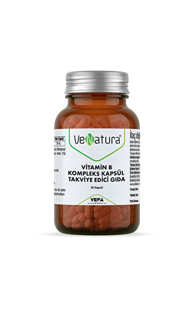 VeNatura Vitamin B Kompleks Kapsül Takviye Edici Gıda 30 Kapsül