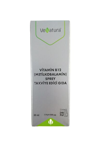 VeNatura Vitamin B12 (metilkobalamin) Sprey 20 Ml