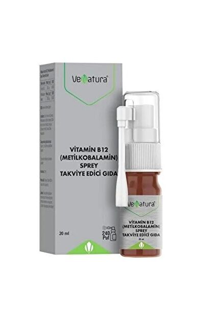 VeNatura Vitamin B12 (metilkobalamin) Sprey 20 Ml
