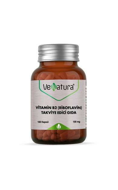 VeNatura Vitamin B2 Riboflavin 100mg Kapsül 100 lük
