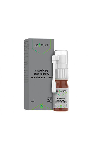 VeNatura Vitamin D3 1000 IU Sprey Takviye Edici Gıda 20 ml