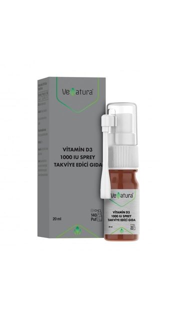 VeNatura Vitamin D3 1000 IU Sprey Takviye Edici Gıda 20ml