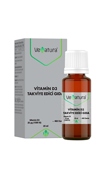 VENATURA Vitamin D3 Takviye Edici Gıda 20 ML Damla