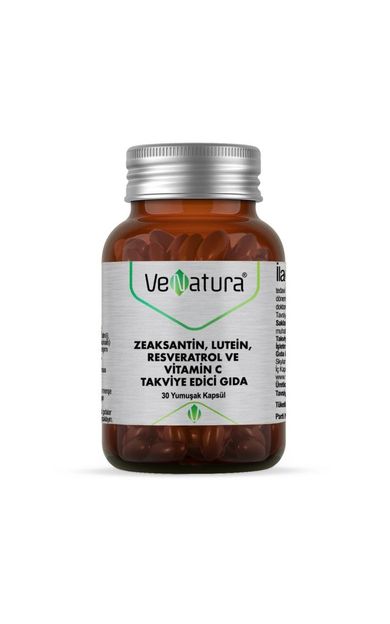 Venatura Zeaksantin, Lutein, Resveratrol ve Vitamin C 30 Kapsül