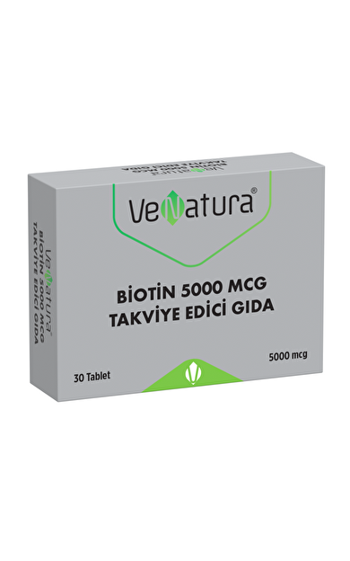 VENATURA Biotin 5000 mcg Takviye Edici Gıda 30 Tablet
