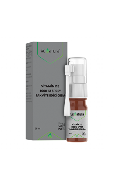 VENATURA Vitamin D3 1000 IU Sprey Takviye Edici Gıda 20 ML