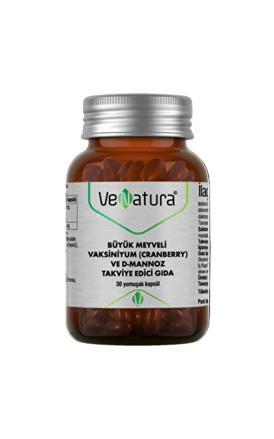VENATURA Cranberry ve D Mannoz Takviye Edici Gıda 30 Kapsül