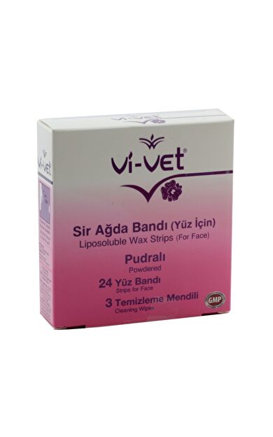 Vi-Vet Yüz Sir Ağda Bantı 24'Lü Pudralı
