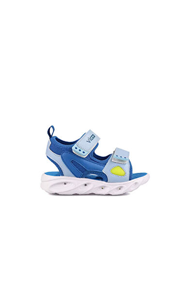 Vicco Roy Çocuk Günlük Işıklı Sandalet 332.P21Y.188-05 Mavi