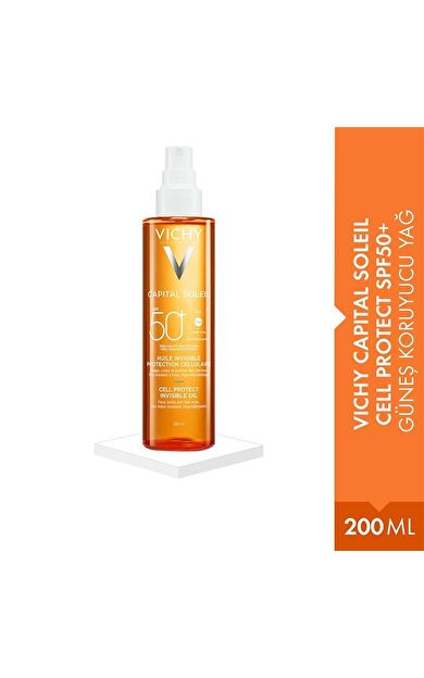 Vichy Capital Soleil Cell Protect Oil SPF50+ 200 ML-SKT:12M
