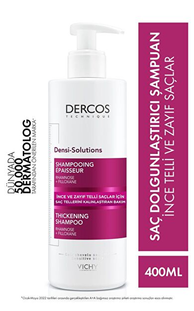 Vichy Dercos Densi Solution Şampuan Saç Dolgunlaştırıcı 400 ml