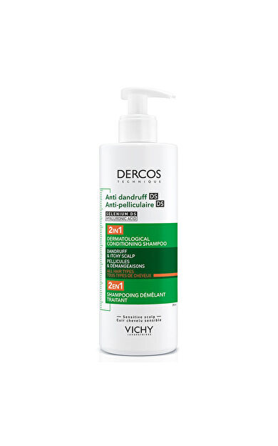 Vichy Dercos Dercos 2’si 1 Arada Kepek Karşıtı ve Nemlendirici Şampuan 390 ml