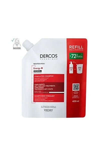 Vichy Dercos Energy+ Şampuan 400 Ml- REFİLL- SKT: 12M