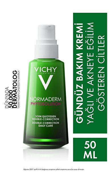 Vichy Normaderm Phytosolution Cilt Kusuru Kaşıtı Bakım Kremi, Yağlı ve Karma Ciltler 50 ml