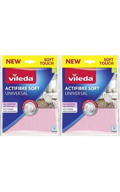 Vileda 2'Li Actifibre Soft Universal Mikrofiber Bez 2 Adet