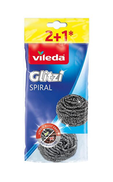 Vileda 3 Lü Çelik Bulaşık Teli