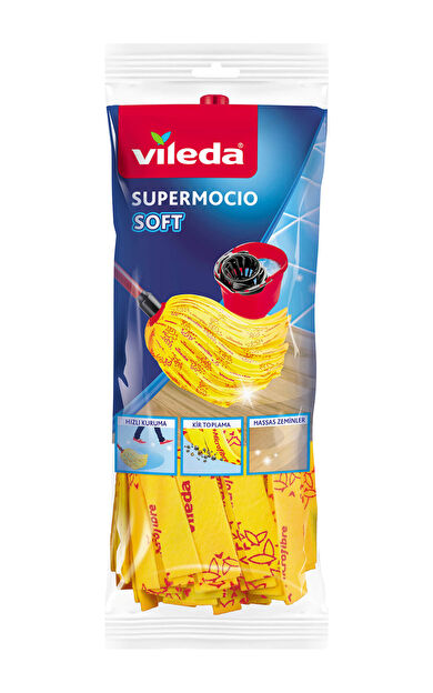 Vileda %30 Mikrofiber Paspas Soft Classic, Sarı