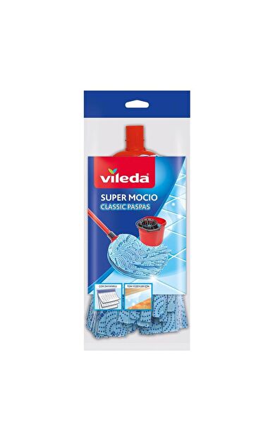 Vileda Supermocio Classic Paspas Yedeği - Mavi