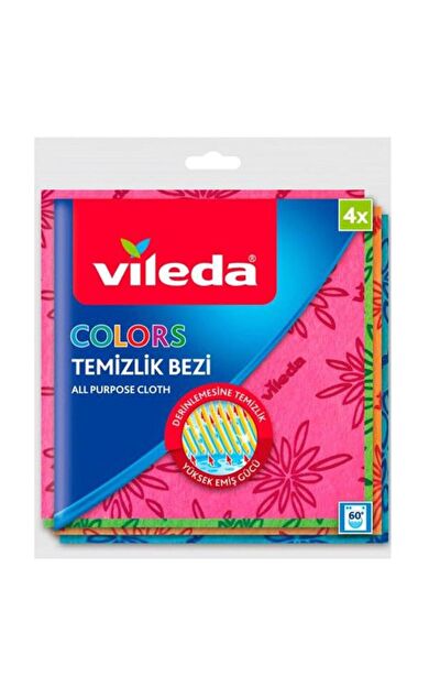 Vileda Temizlik Bezi Colors 4 Lü X 2 Adet