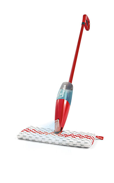 Vileda Sprey Max , Mikrofiber, Çift Taraflı Sprey Mop, Kırmızı