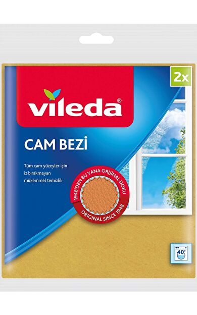 Vileda 2 Li Mikrofiberli Cam Bezi