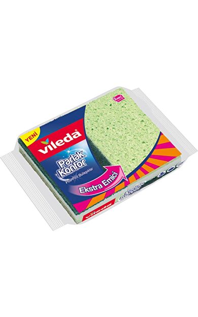 Vileda Parlak Konfor Viscose Düz Sünger 2'Li