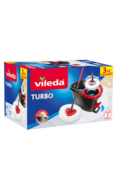 Vileda Turbo Pedallı Temizlik Seti (Komple Set), Siyah 3 yıl garanti