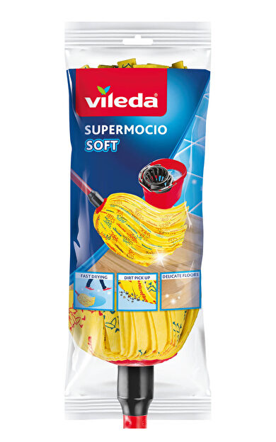 Vileda Supermocio Soft %30 Mikrofiberli Saplı Yedek Paspas