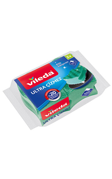 Vileda 2 Li Ultra Çizmez Oluklu Bulaşık Süngeri