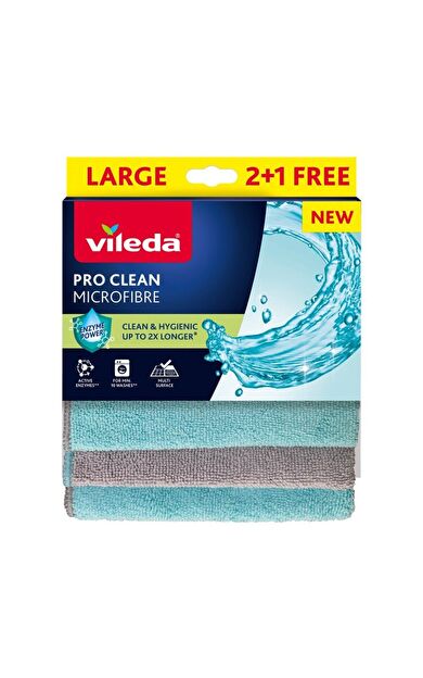 Vileda Pro Clean Mikrofiber Bez 2+1'Li