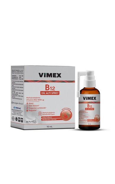 Vimex B12 Sublingual Spray - Vitamin B12 Dilatı Spreyi 10 ml