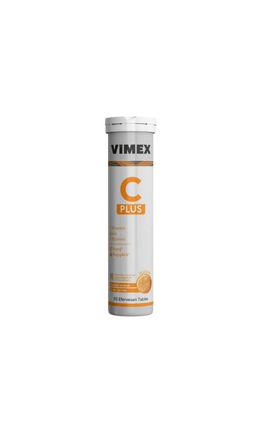 Vimex C Plus Vitamin C Vitamin D ve Çinko 20 Efervesan Tablet