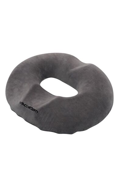 Ultralüks Ortopedik Oturma Simidi Kuyruk Sokumu Yastığı Visco Oturma Simidi - Gri