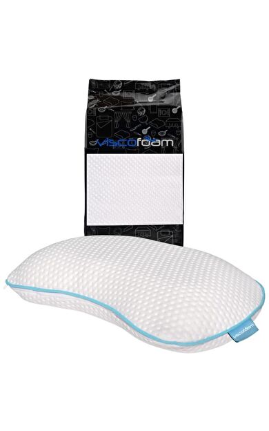 Yarım Ay Boyun Destekli Ortopedik Yastık Visco Yastık 60x40x12.5cm